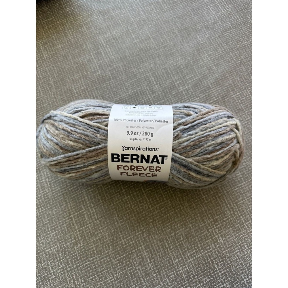 Bernat Yarnspirations Forever Fleece Branch 166061 1 one Skeins Super Bulky 6
